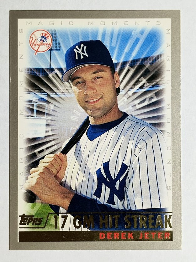 2000 Topps #478E Derek Jeter MM 17 GM Hit Streak