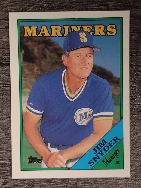 1988 Topps Traded #112T Jim Snyder MG