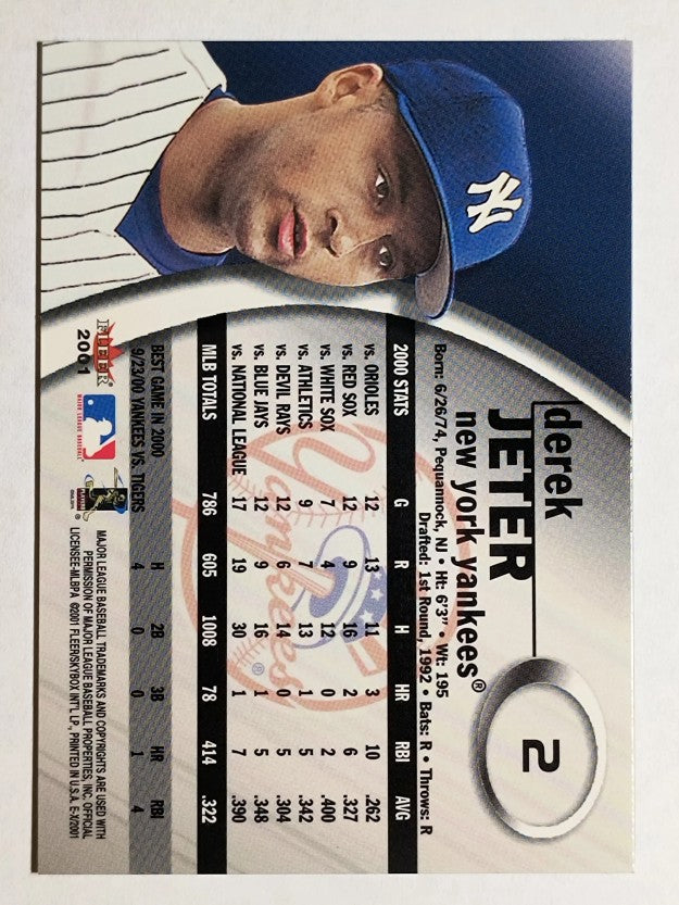 2001 E-X #2 Derek Jeter