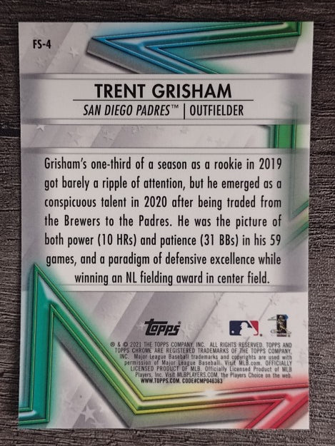 2021 Topps Chrome Future Stars #FS4 Trent Grisham