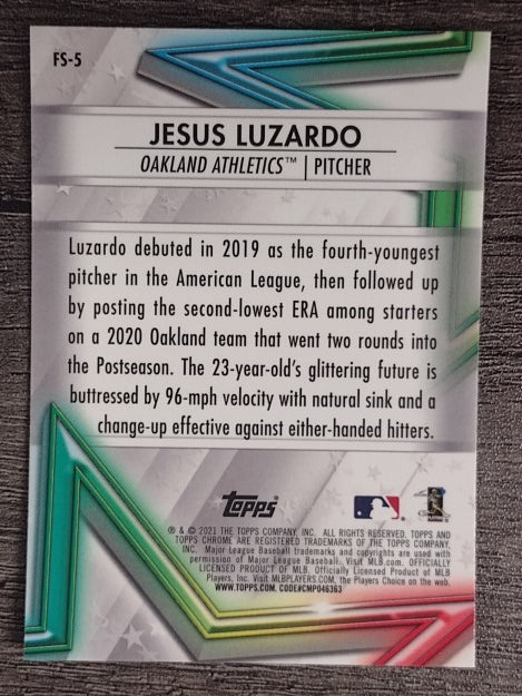 2021 Topps Chrome Future Stars #FS5 Jesus Luzardo