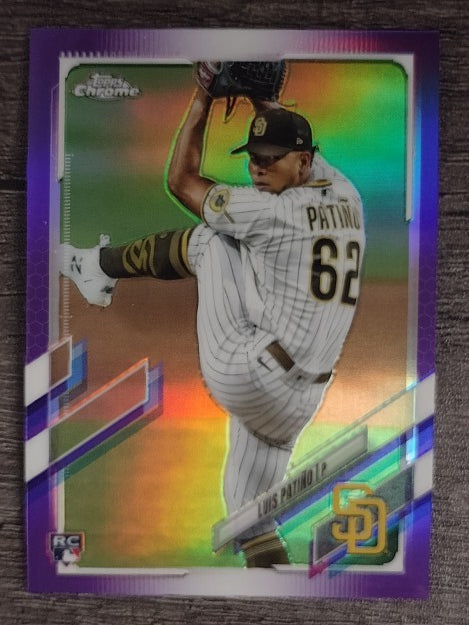 2021 Topps Chrome Purple Refractors #196 Luis Patino