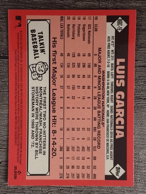 2021 Topps Chrome '86 Topps #86BC19 Luis Garcia