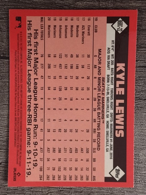 2021 Topps Chrome '86 Topps #86BC22 Kyle Lewis
