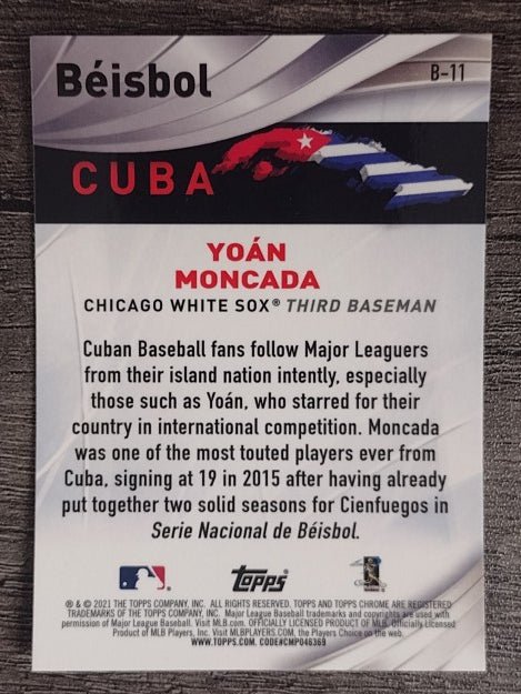 2021 Topps Chrome Beisbol #B11 Yoan Moncada