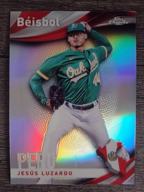 2021 Topps Chrome Beisbol #B12 Jesus Luzardo