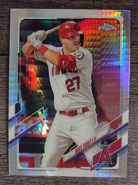 2021 Topps Chrome Prism Refractors #27 Mike Trout