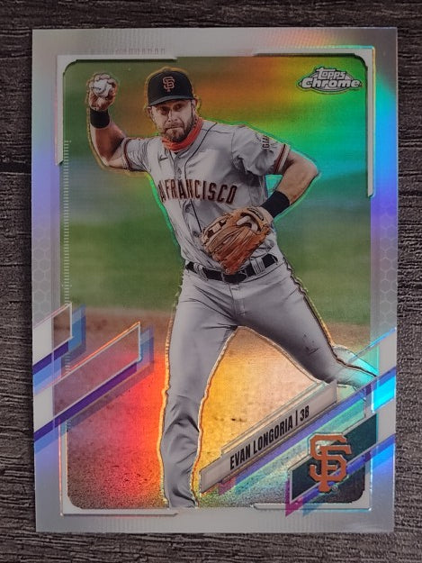 2021 Topps Chrome Refractors #125 Evan Longoria