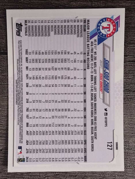 2021 Topps Chrome #127 Shin-Soo Choo
