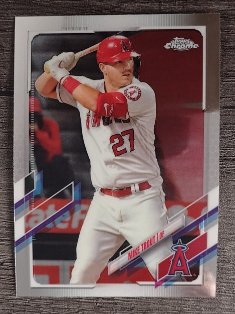 2021 Topps Chrome #27 Mike Trout