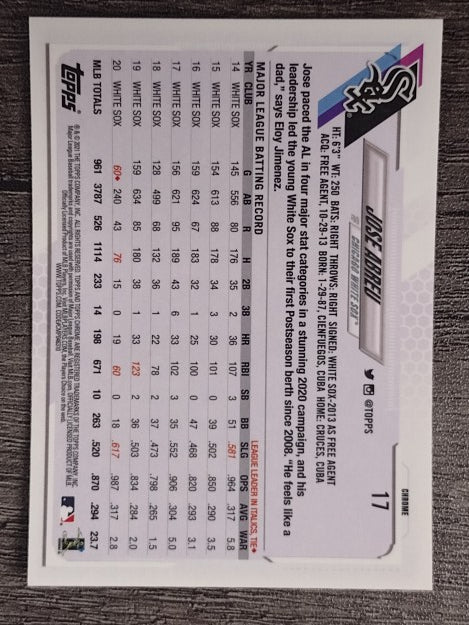 2021 Topps Chrome #17 Jose Abreu