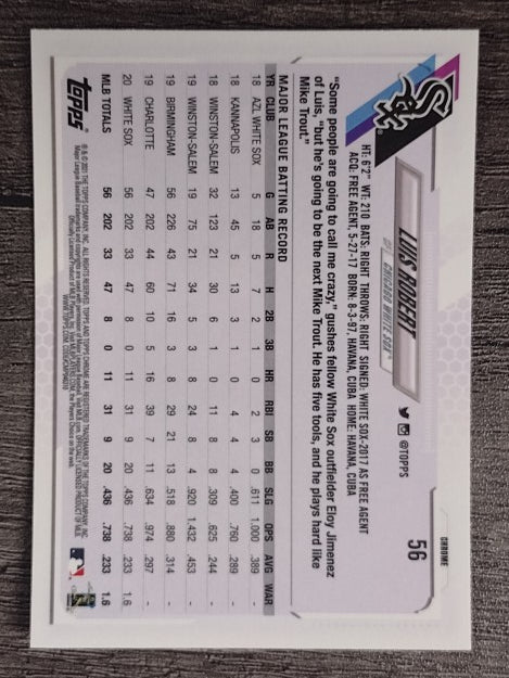 2021 Topps Chrome #56 Luis Robert