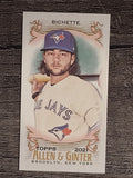 2021 Topps Allen and Ginter Mini A and G Back #61 Bo Bichette