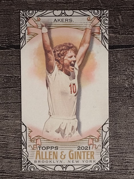 2021 Topps Allen and Ginter Mini Black Border #221 Michelle Akers
