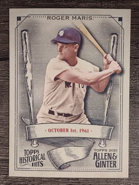 2021 Topps Allen and Ginter Historic Hits #HH20 Roger Maris