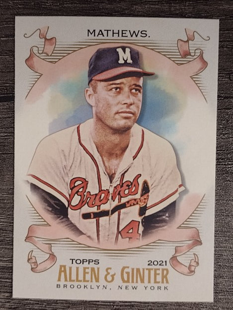 2021 Topps Allen and Ginter #93 Eddie Mathews