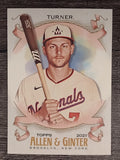2021 Topps Allen and Ginter #185 Trea Turner