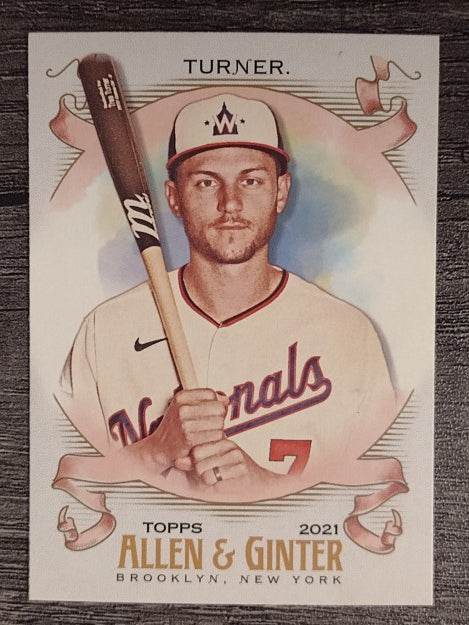 2021 Topps Allen and Ginter #185 Trea Turner