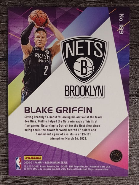 2020-21 Panini Recon Holo Purple #189 Blake Griffin