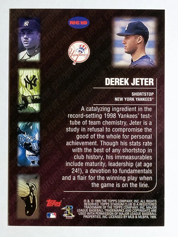 1999 Stadium Club Never Compromise #NC10 Derek Jeter