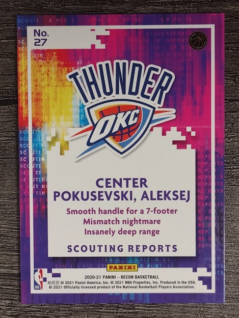 2020-21 Panini Recon Scouting Reports #27 Aleksej Pokusevski