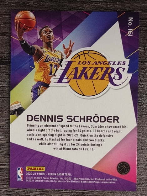 2020-21 Panini Recon #161 Dennis Schroder