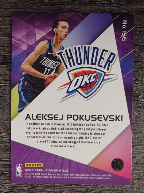 2020-21 Panini Recon #156 Aleksej Pokusevski RC