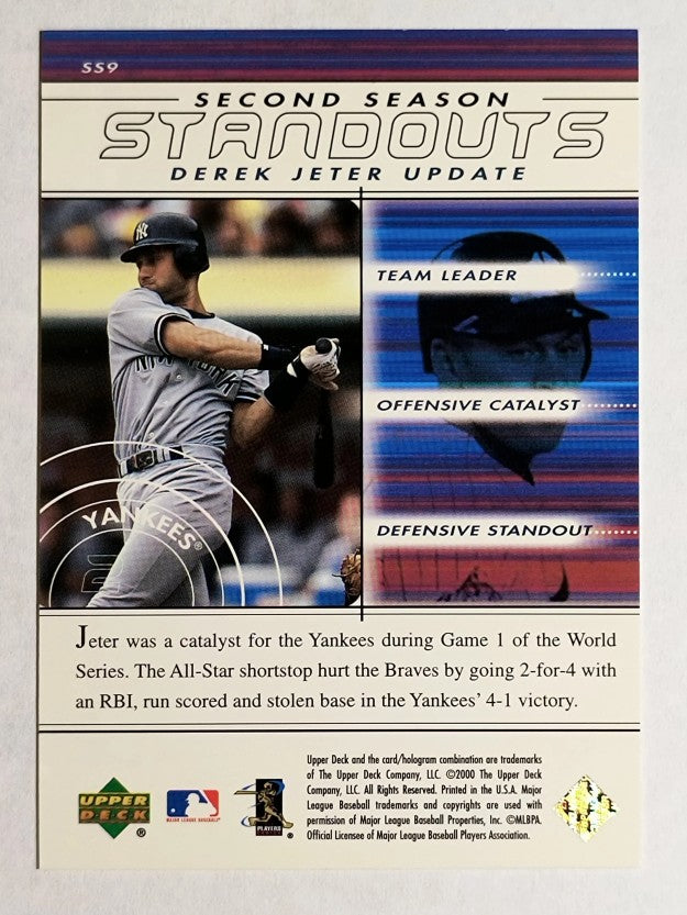 2000 Upper Deck MVP Second Season Standouts #SS9 Derek Jeter