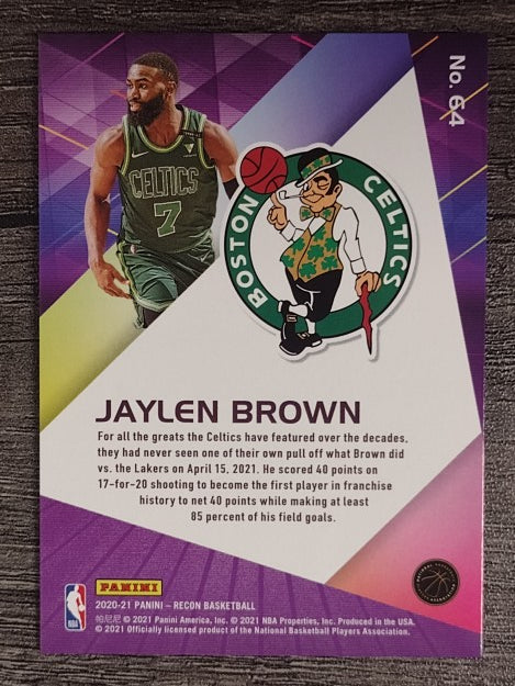 2020-21 Panini Recon #64 Jaylen Brown