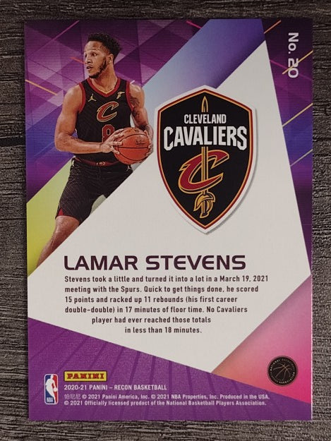 2020-21 Panini Recon #20 Lamar Stevens RC
