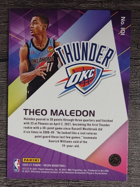 2020-21 Panini Recon #101 Theo Maledon RC