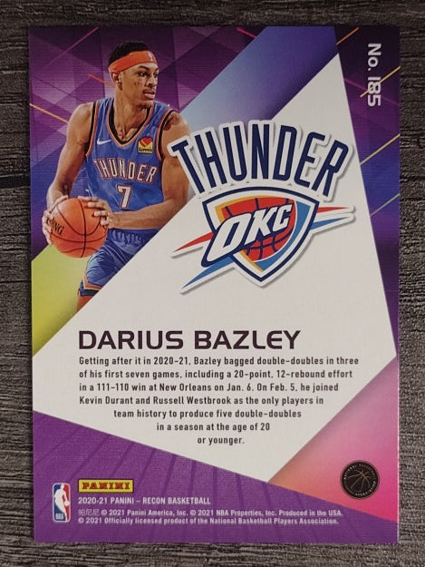 2020-21 Panini Recon #185 Darius Bazley