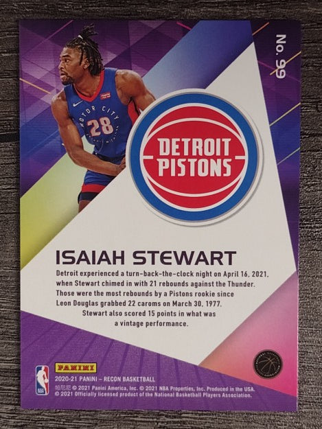 2020-21 Panini Recon #99 Isaiah Stewart RC