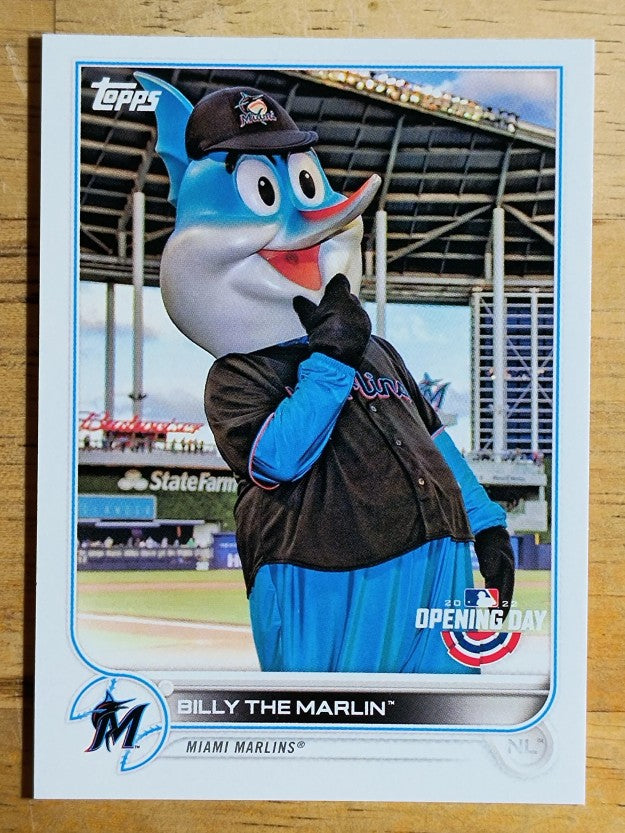 2022 Topps Opening Day Mascots #M11 Billy the Marlin