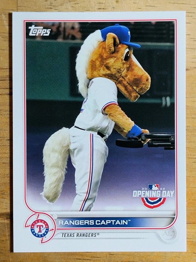 2022 Topps Opening Day Mascots #M22 Rangers Captain