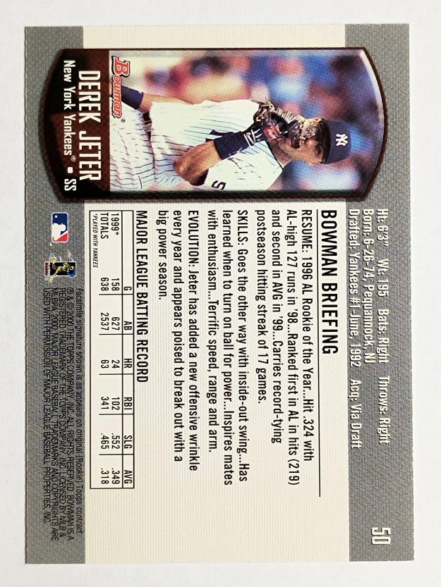 2000 Bowman #50 Derek Jeter