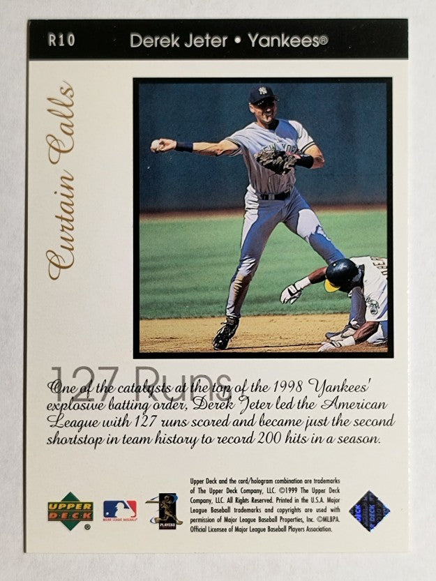 1999 Upper Deck Ovation Curtain Calls #R10 Derek Jeter
