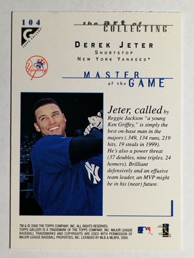 2000 Topps Gallery #104 Derek Jeter MAS