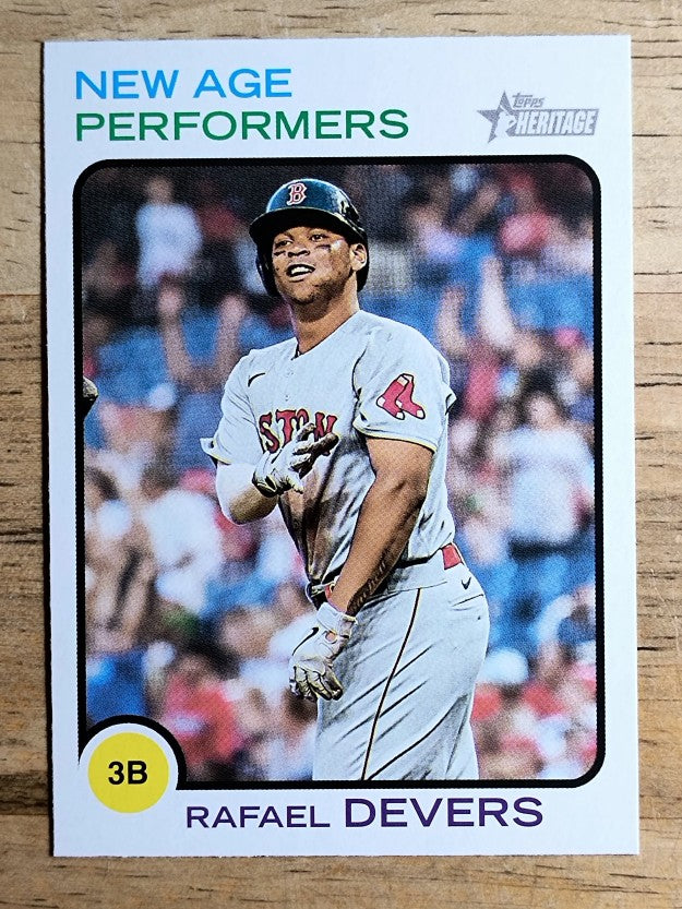2022 Topps Heritage New Age Performers #NAP6 Rafael Devers
