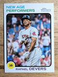 2022 Topps Heritage New Age Performers #NAP6 Rafael Devers