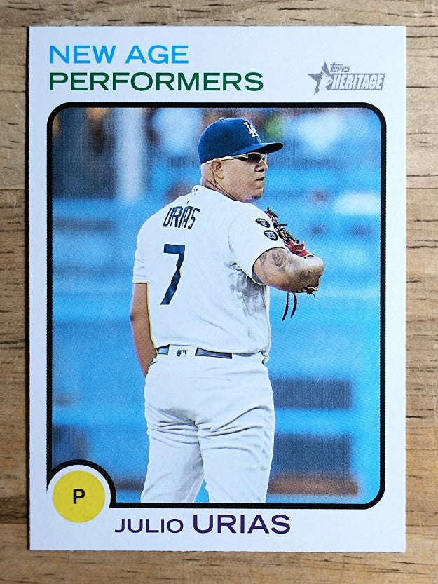 2022 Topps Heritage New Age Performers #NAP16 Julio Urias
