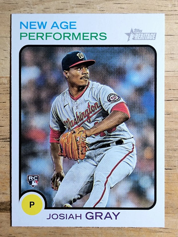 2022 Topps Heritage New Age Performers #NAP22 Josiah Gray