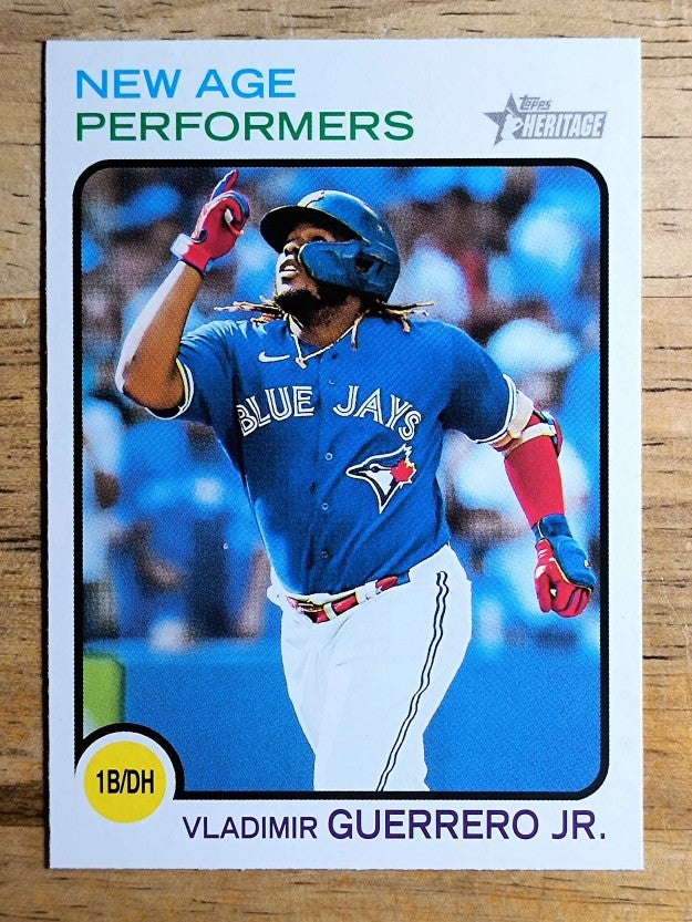 2022 Topps Heritage New Age Performers #NAP3 Vladimir Guerrero Jr.