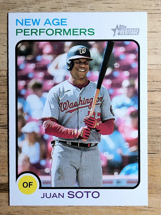 2022 Topps Heritage New Age Performers #NAP7 Juan Soto