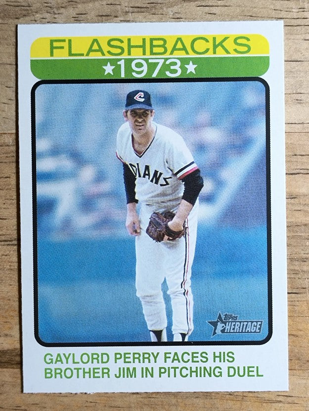 2022 Topps Heritage Baseball Flashbacks #BF8 Gaylord Perry