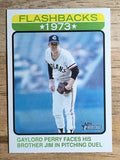 2022 Topps Heritage Baseball Flashbacks #BF8 Gaylord Perry