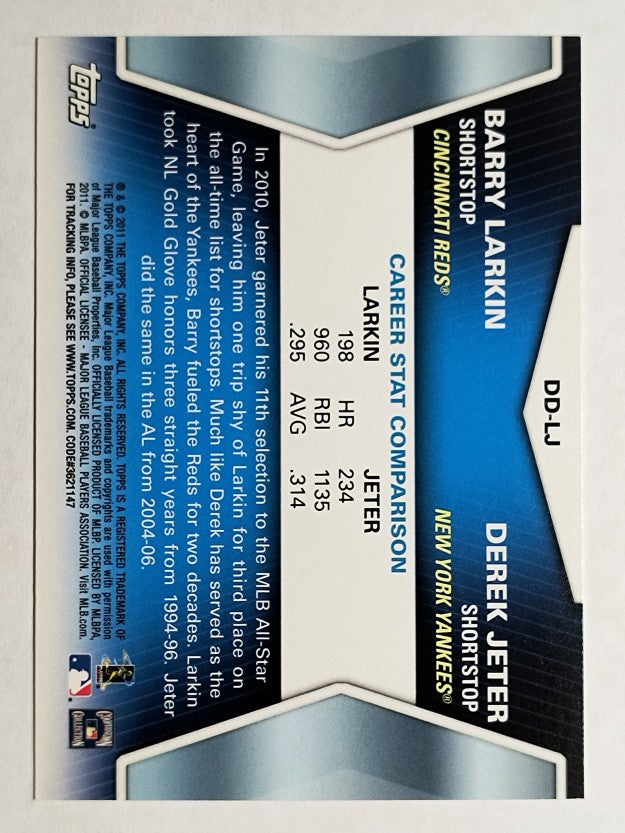 2011 Topps Diamond Duos #LJ Barry Larkin/Derek Jeter