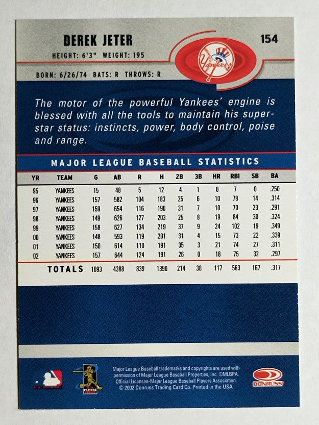 2003 Donruss #154 Derek Jeter