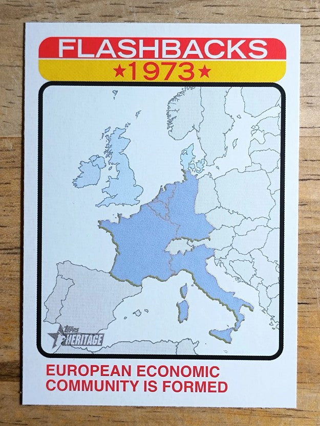 2022 Topps Heritage News Flashbacks #NF1 European Economic Community Is Formed