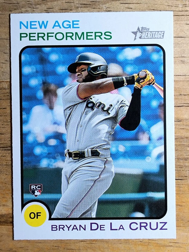 2022 Topps Heritage New Age Performers #NAP14 Bryan De La Cruz